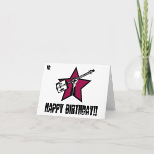 "RockStar" Verjaardagskaarten Kaart