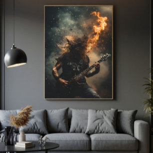 Rockstar Vlammen Poster