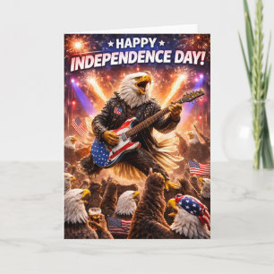 Rockstar zeearend blij Onafhankelijkheidsdag gree Kaart