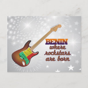 Rockstars worden in Benin geboren Briefkaart
