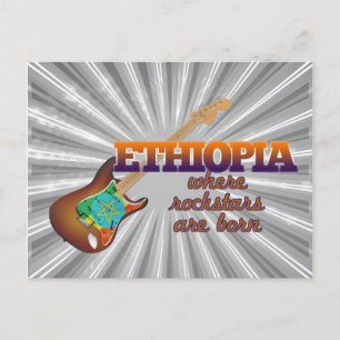 Rockstars worden in Ethiopië geboren Briefkaart