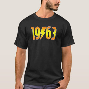 Rockstars zijn geboren in 1963 Birthday Rock N Rol T-shirt