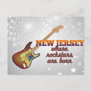 Rockstars zijn geboren in New Jersey Briefkaart