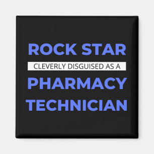 Rockster Clever Vermomd Als Apotheekmedewerker Magneet