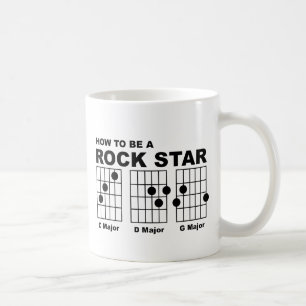 Rockster Gitaar Akkoord Grappige Mok Humor