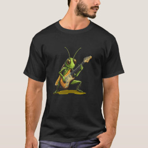 Rockster in Groene Sprinkhaan Gitaar Magie T-shirt