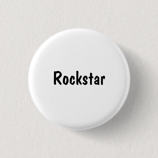 Rockster Ronde Button 3,2 Cm (Voorkant)