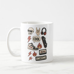 rocksterren jongens esthetiek koffiemok