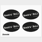 Rockstijl Ovale Sticker (Vel)