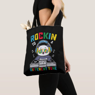 Rockt Op Een Andere Toon Panda Autisme Bewustzijn Draagtas