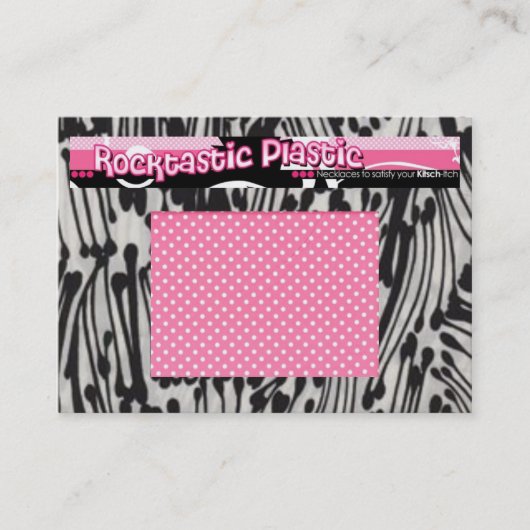 Rocktastic Plastic Visitekaartje (Voorkant)