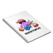 Rocktopus Grappige Rockband Octopus Woordspeling Notitieboek (Rechterzijde)