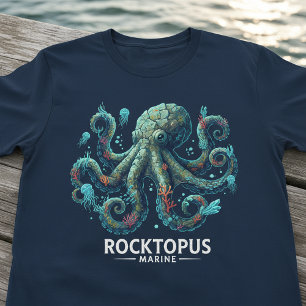 Rocktopus T-shirt, Zeeleven Octopus & Muziek T-shi T-shirt