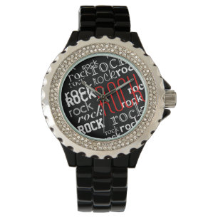 rocktypografie horloge