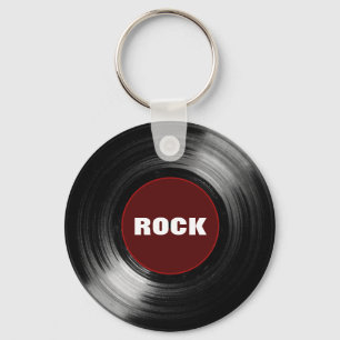 rockvinylrecord sleutelhanger