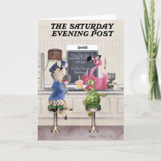 Rockwell geïnspireerd Wenskaart Kaart