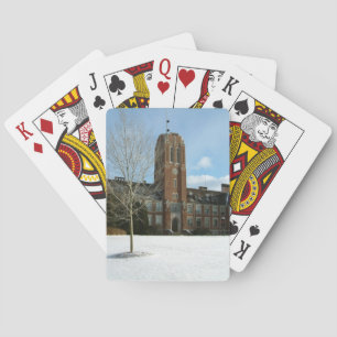 Rockwell in de Winter bij Grove City College Pokerkaarten