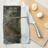 Rockwell in de winter theedoek (Quarter Fold)