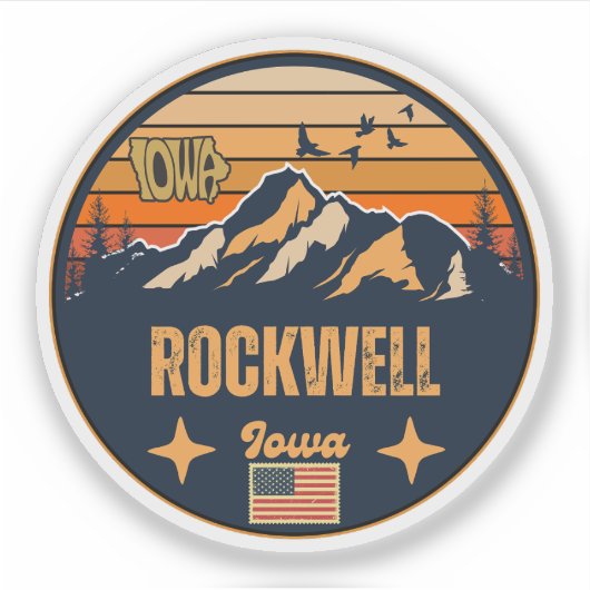 Rockwell, Iowa Sticker (Voorkant)