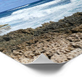 Rocky Bahamas Beach, Great Abaco Island Poster (Hoek)