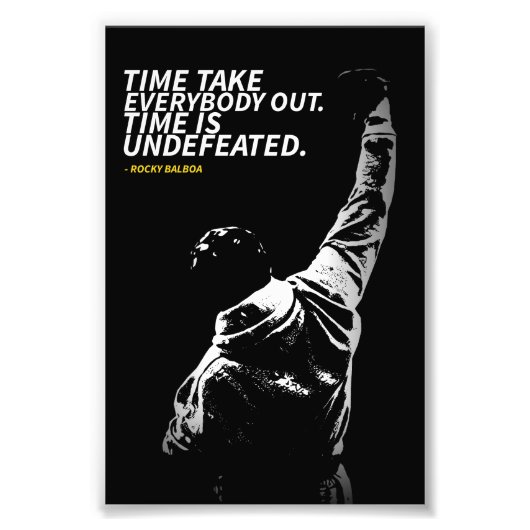 Rocky Balboa quotes Photo Enlargement (Devant)