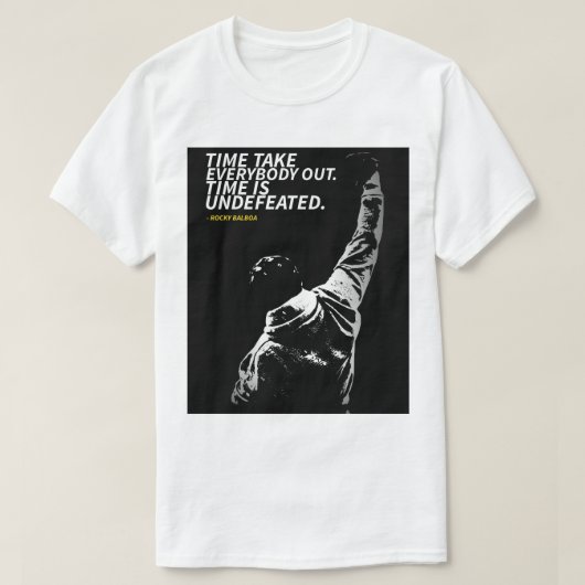 Rocky Balboa quotes T-Shirt (Design devant)