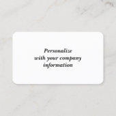 Rocky Beach Visitekaartje (Achterkant)