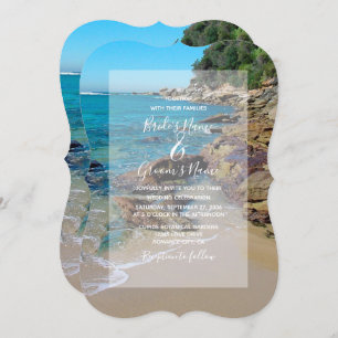 Rocky Beach Wedding Invitations Kaart
