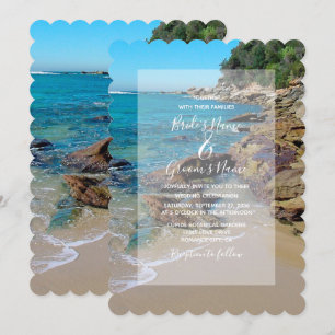Rocky Beach Wedding Invitations Kaart