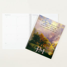 Rocky bergen serenity gebed op maat planner