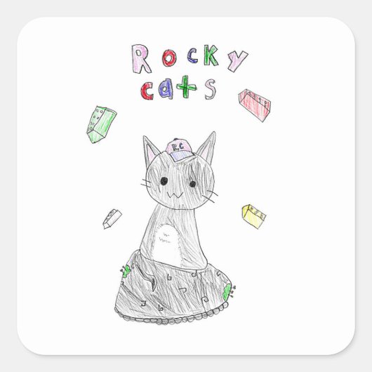 Rocky Cats sticker (Devant)