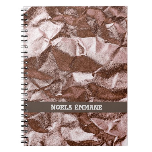 Rocky Classy Roos Gold Monogram Notitieboek (Voorkant)