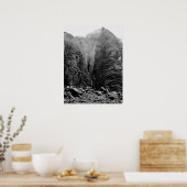 Rocky Cliffs bij Fox Glacier Poster (Keuken)