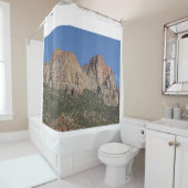 Rocky Cliffs in het Zion National Park Douchegordijn (In situ)