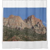 Rocky Cliffs in het Zion National Park Douchegordijn (Voorkant)