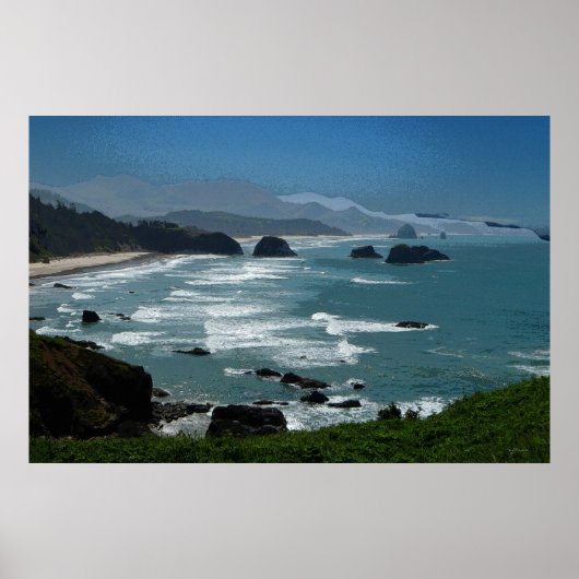 Rocky Coast 36 x 24 Poster (Devant)