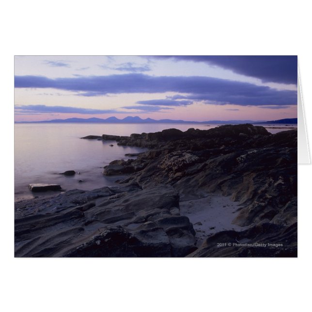 Rocky Coast bij Sunset in Kintyre, Argyll, Schotla (Voorkant Horizontaal)