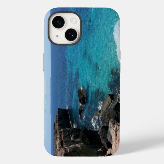 Rocky Coast, Crashing Waves, Mallorca Case-Mate iPhone Case (Achterkant)