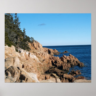 Rocky Coast of Bass Harbour Poster