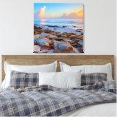 Rocky Coast shore Ocean Canvas  Afdruk (Insitu (Slaapkamer))