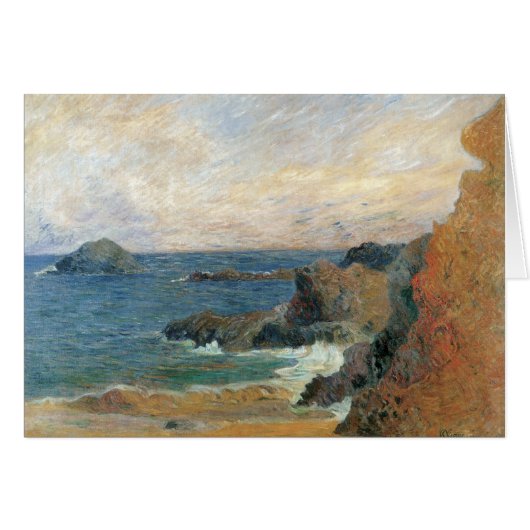 Rocky Coast van Paul Gauguin, impressionisme (Voorkant Horizontaal)