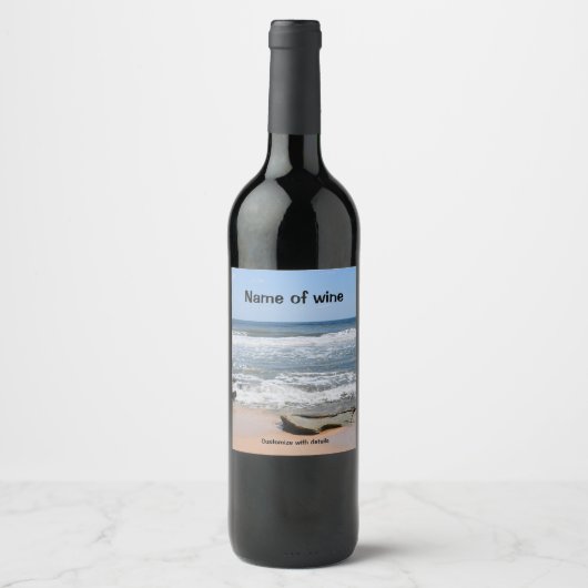 Rocky Coast Wine Label Wijn Etiket (Voorkant)