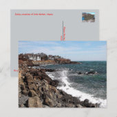 Rocky Coastline - York Harbour, Maine Briefkaart (Voorkant / Achterkant)
