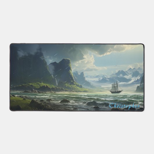 Rocky Cove personnalisée et Ship Desk Mat (Recto)