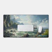 Rocky Cove personnalisée et Ship Desk Mat (Clavier et souris)