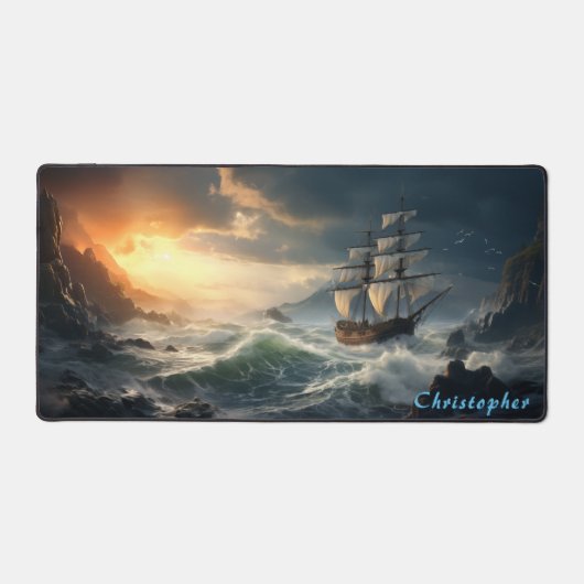 Rocky Cove personnalisée et Ship Desk Mat (Recto)