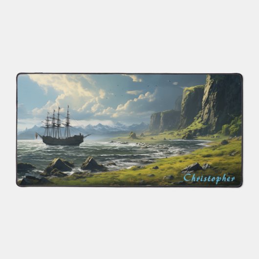 Rocky Cove personnalisée et Ship Desk Mat (Recto)