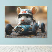 Rocky de racer canvas afdruk (Insitu (Houten vloer))