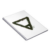 Rocky Earth Element Alchemy Symbool Notitieboek (Rechterzijde)