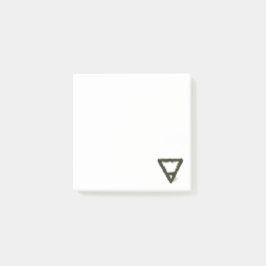Rocky Earth Element Alchemy Symbool Post-it® Notes
